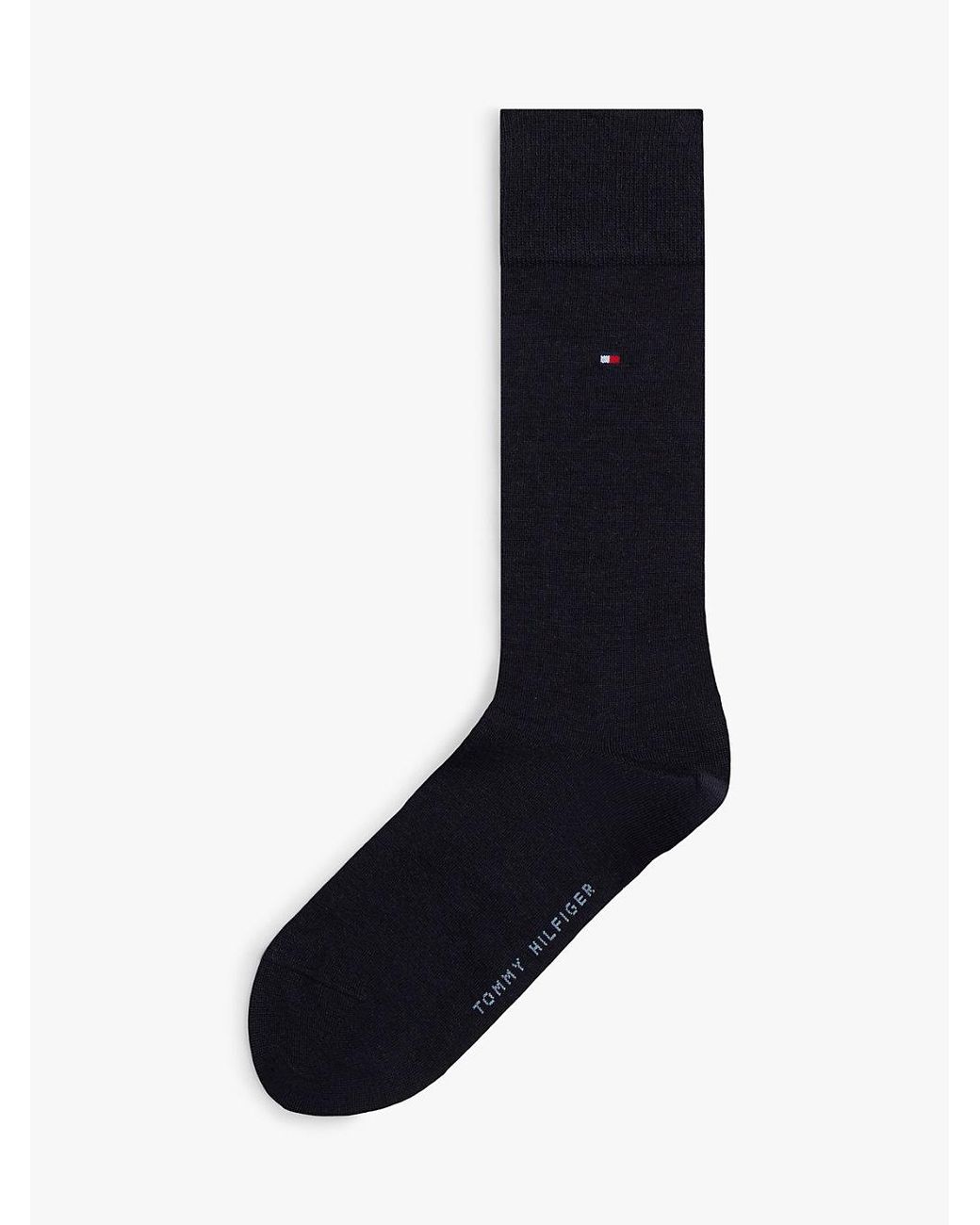 Tommy Hilfiger Blue 1-Pack Wool Blend Flag Embroidery Socks for men