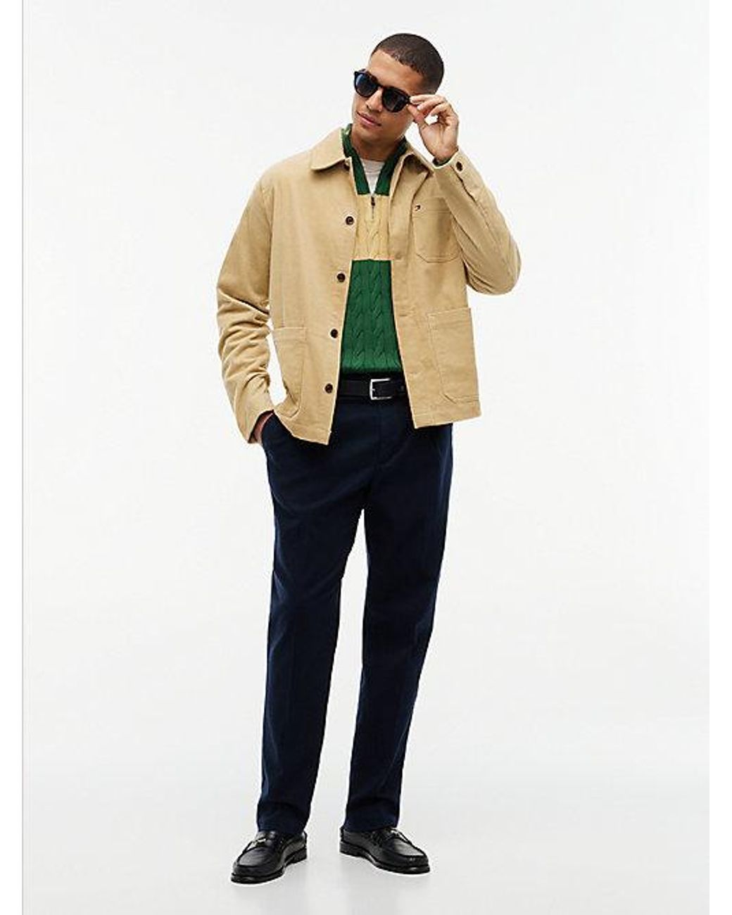 Tommy Hilfiger Natural Relaxed Fit Corduroy Chore Shirt Jacket for men