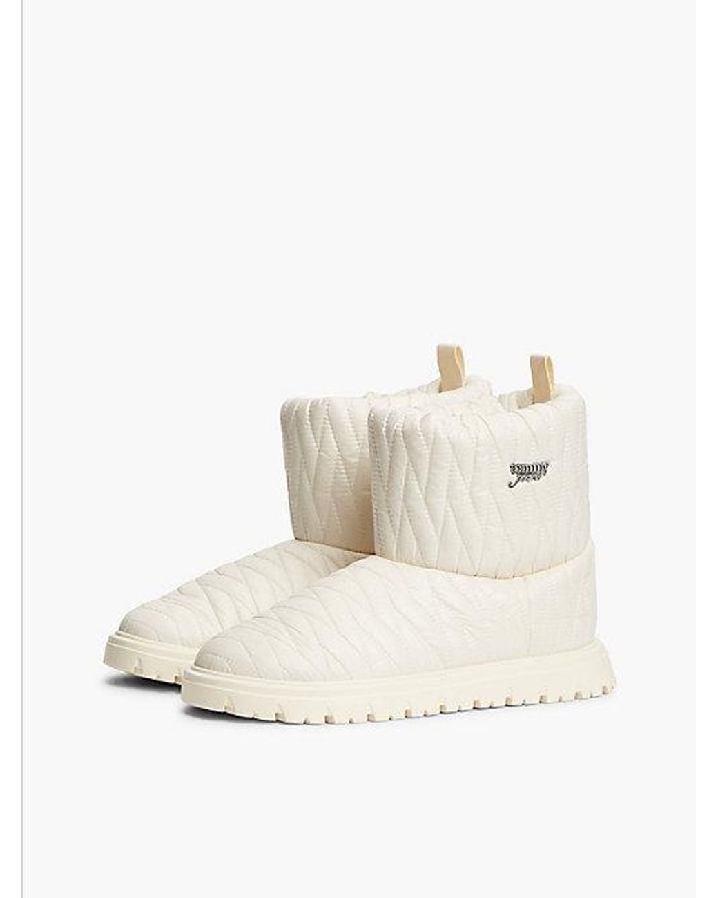 Tommy Hilfiger Natural Tommy Jeans Warm Lined Quilted Snow Boots