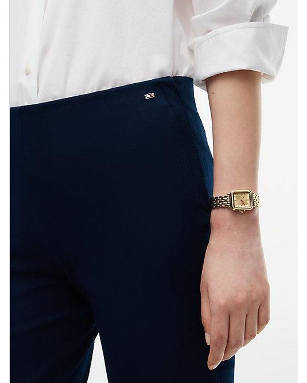 Tommy Hilfiger Blue Extra Slim Gabardine Trousers