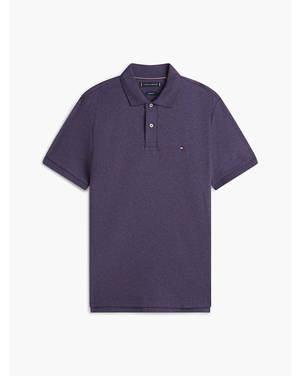 Tommy Hilfiger Blue Fluid Cotton Interlock Knit Polo Shirt for men