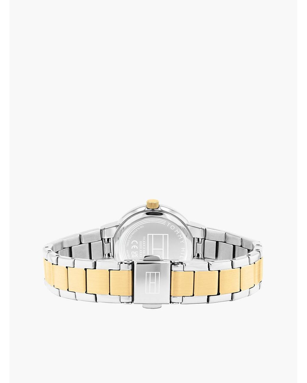 Tommy Hilfiger Metallic Two-Tone-Plated Chain-Link Watch