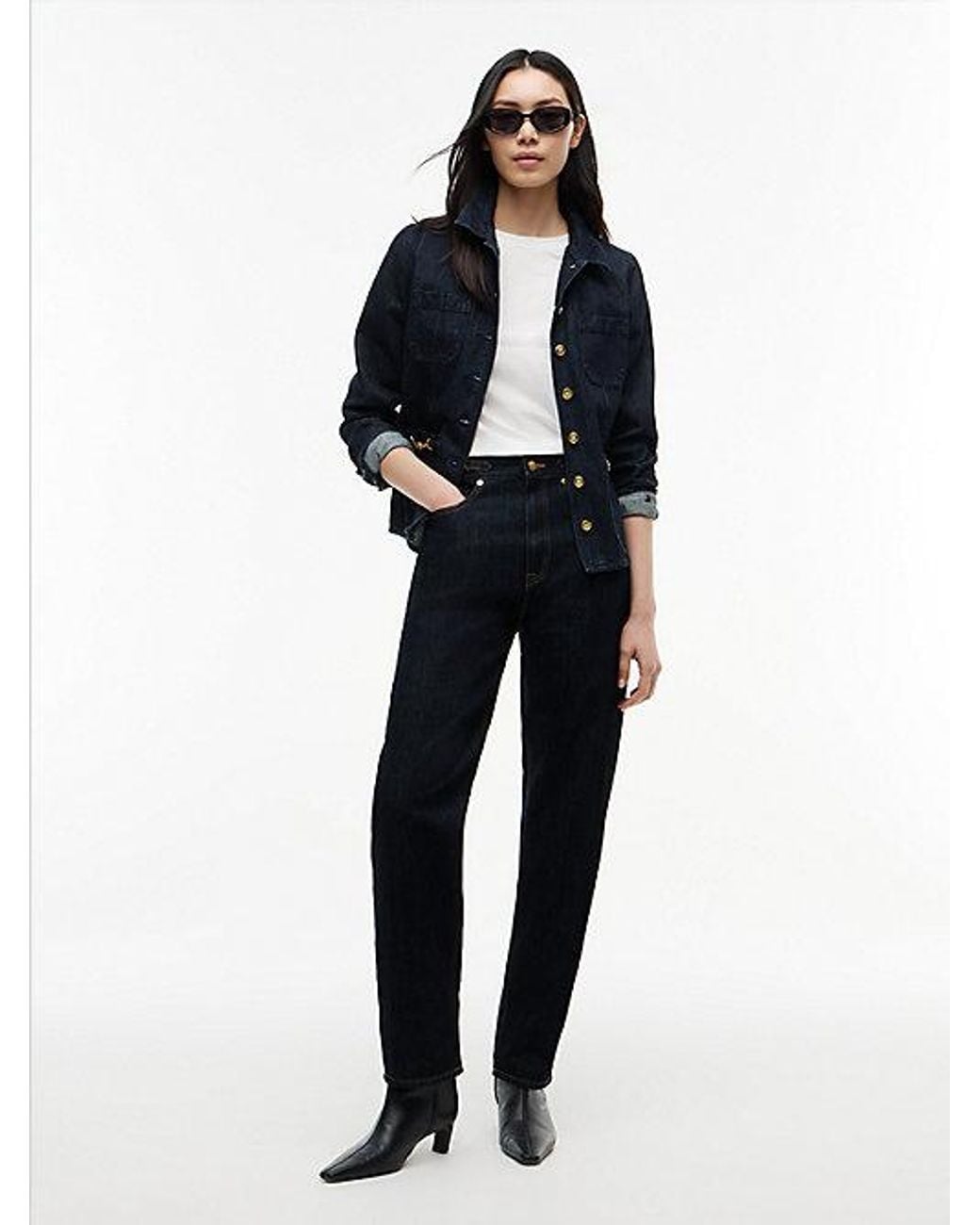 Tommy Hilfiger Blue Jackie High Rise Tapered Ankle Jeans