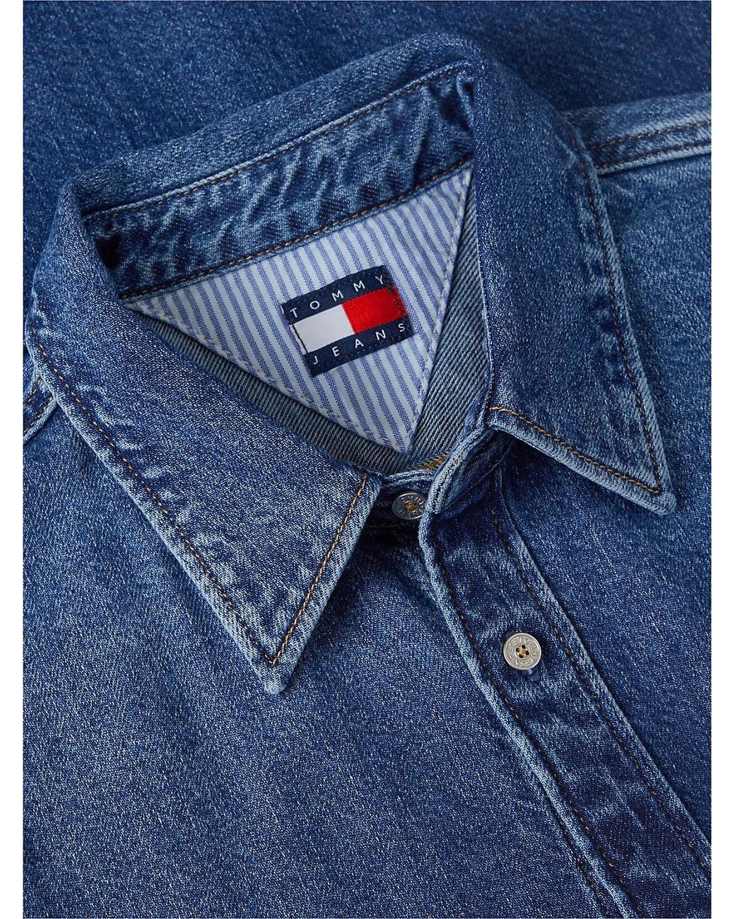 Tommy Hilfiger Blue Regular Fit Denim Shirt for men