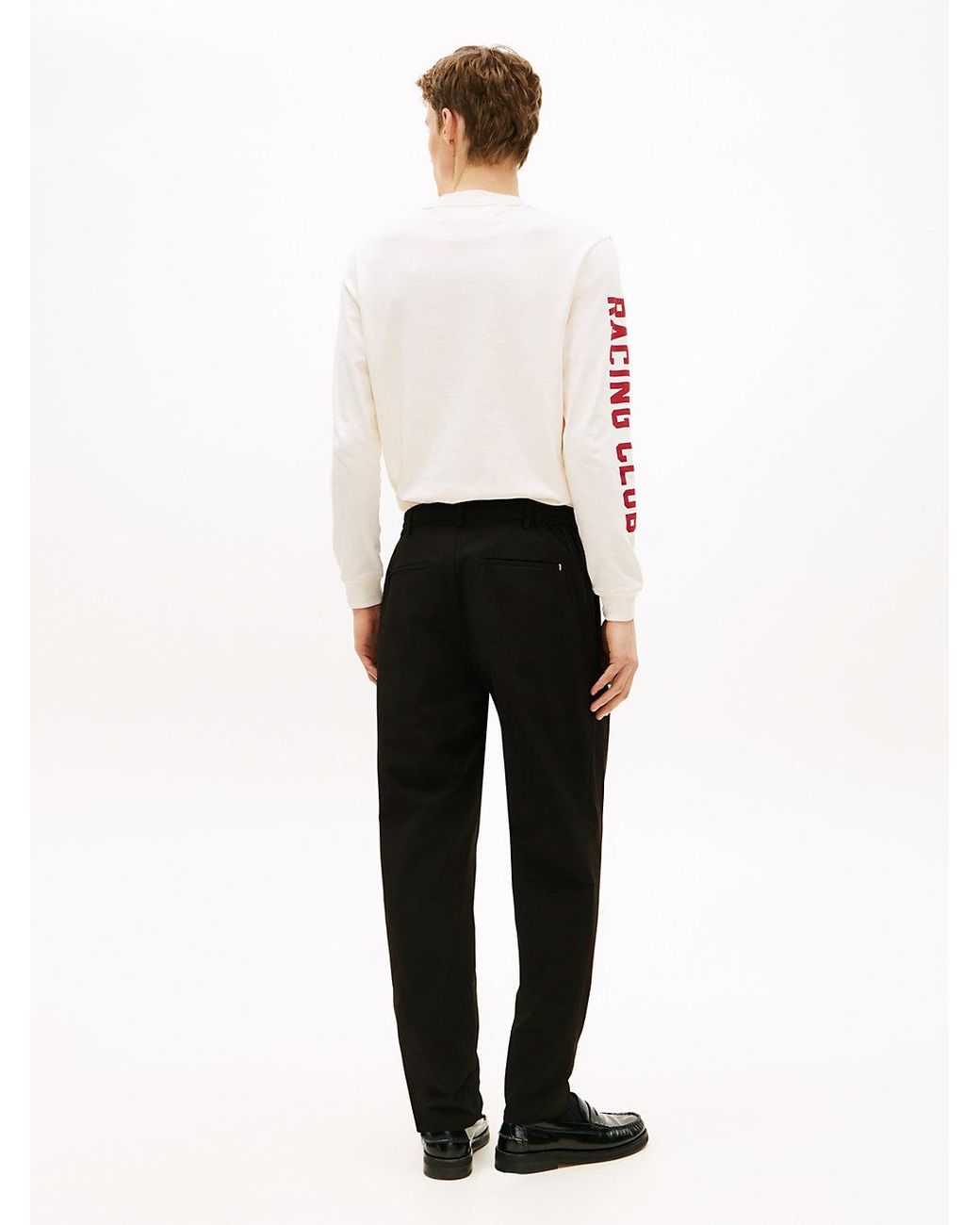 Tommy Hilfiger White Performance Smart Casual Packable Trousers for men