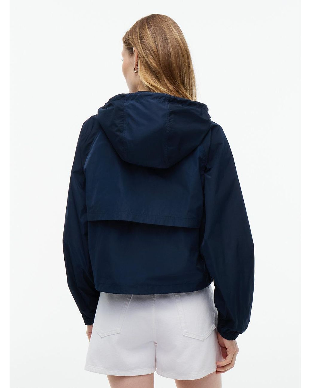 Tommy Hilfiger Blue Logo Water Repellent Hooded Windbreaker