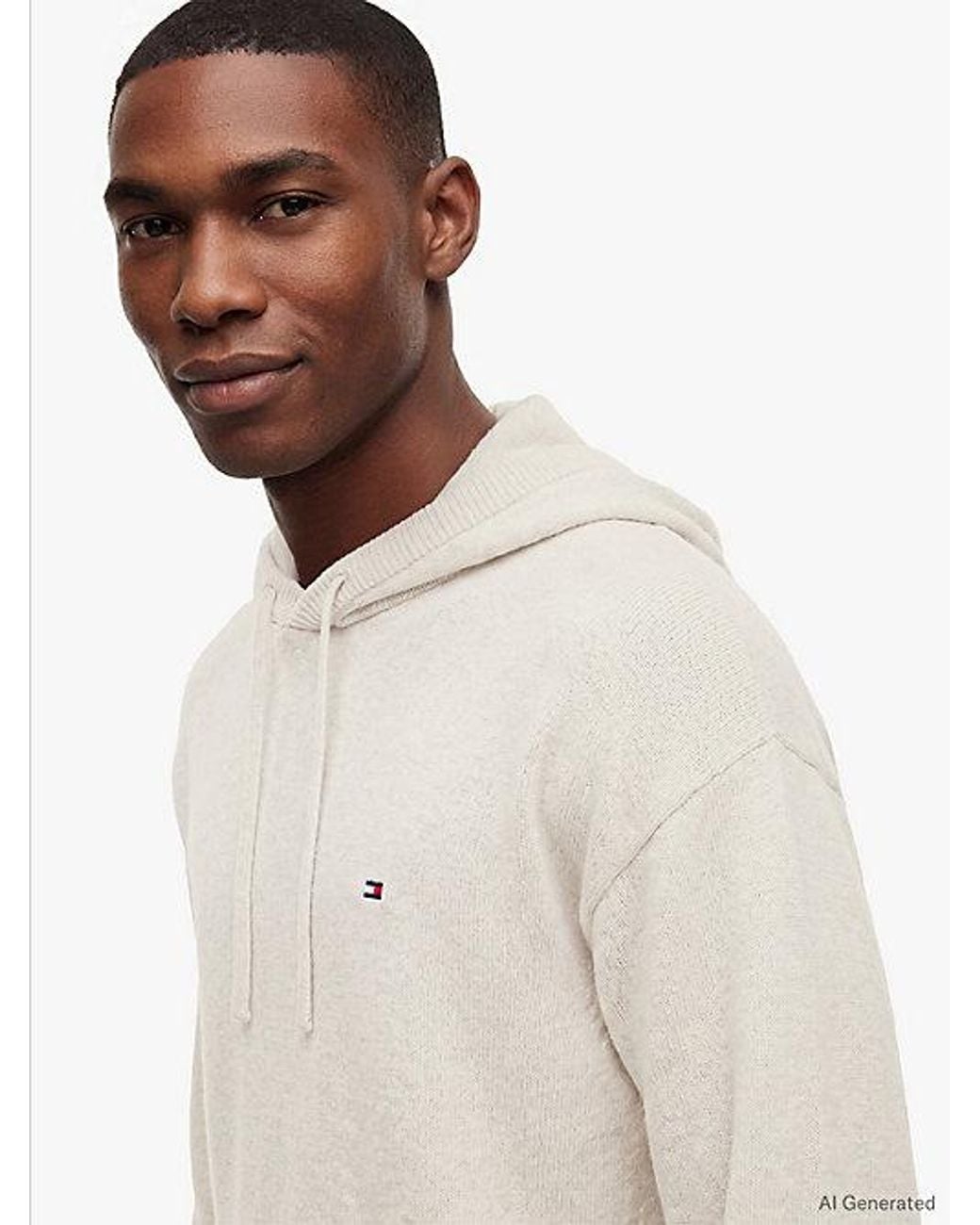 Tommy Hilfiger White Th Original Wool Blend Knit Lounge Joggers for men