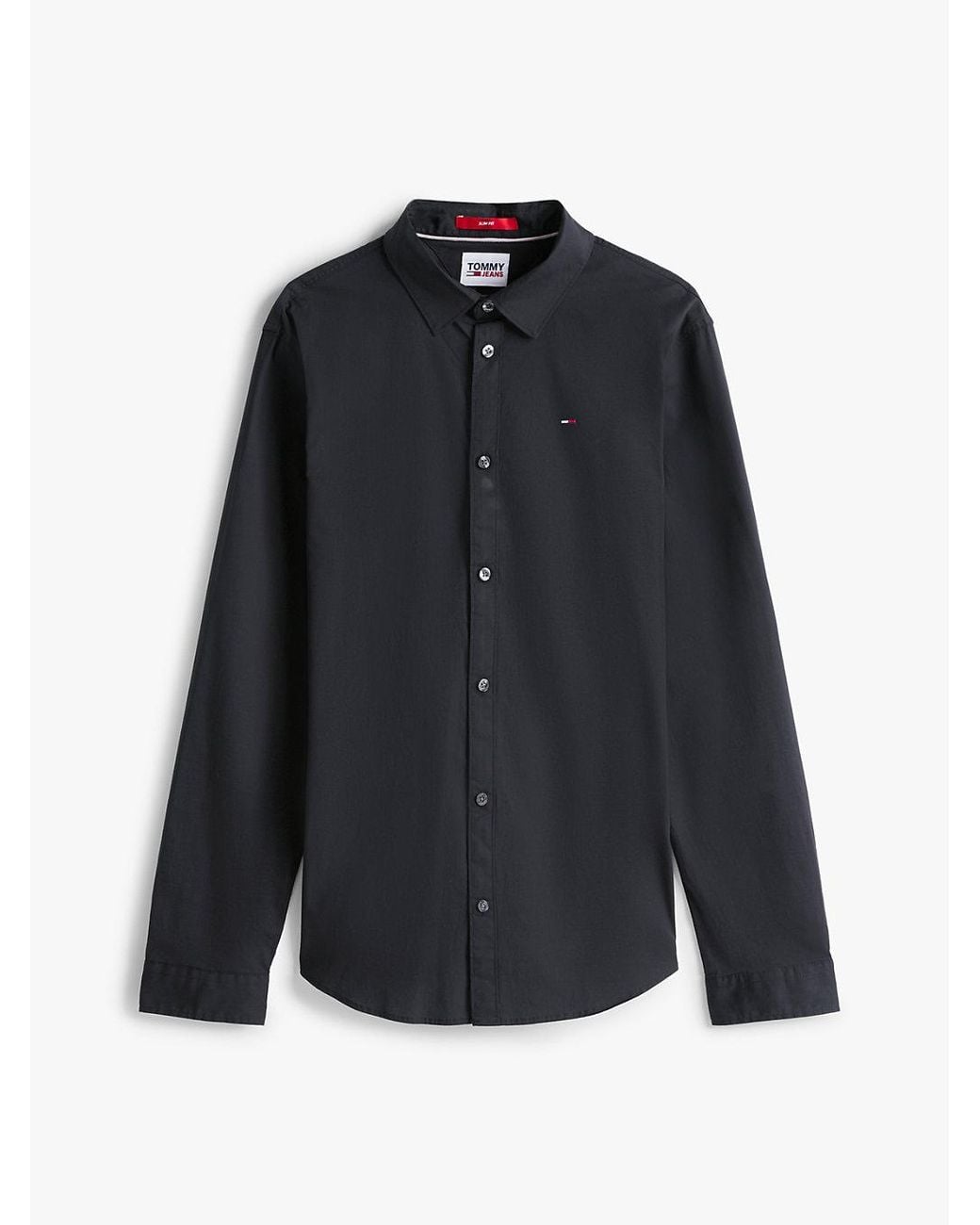 Tommy Hilfiger Black Slim Fit Poplin Shirt for men
