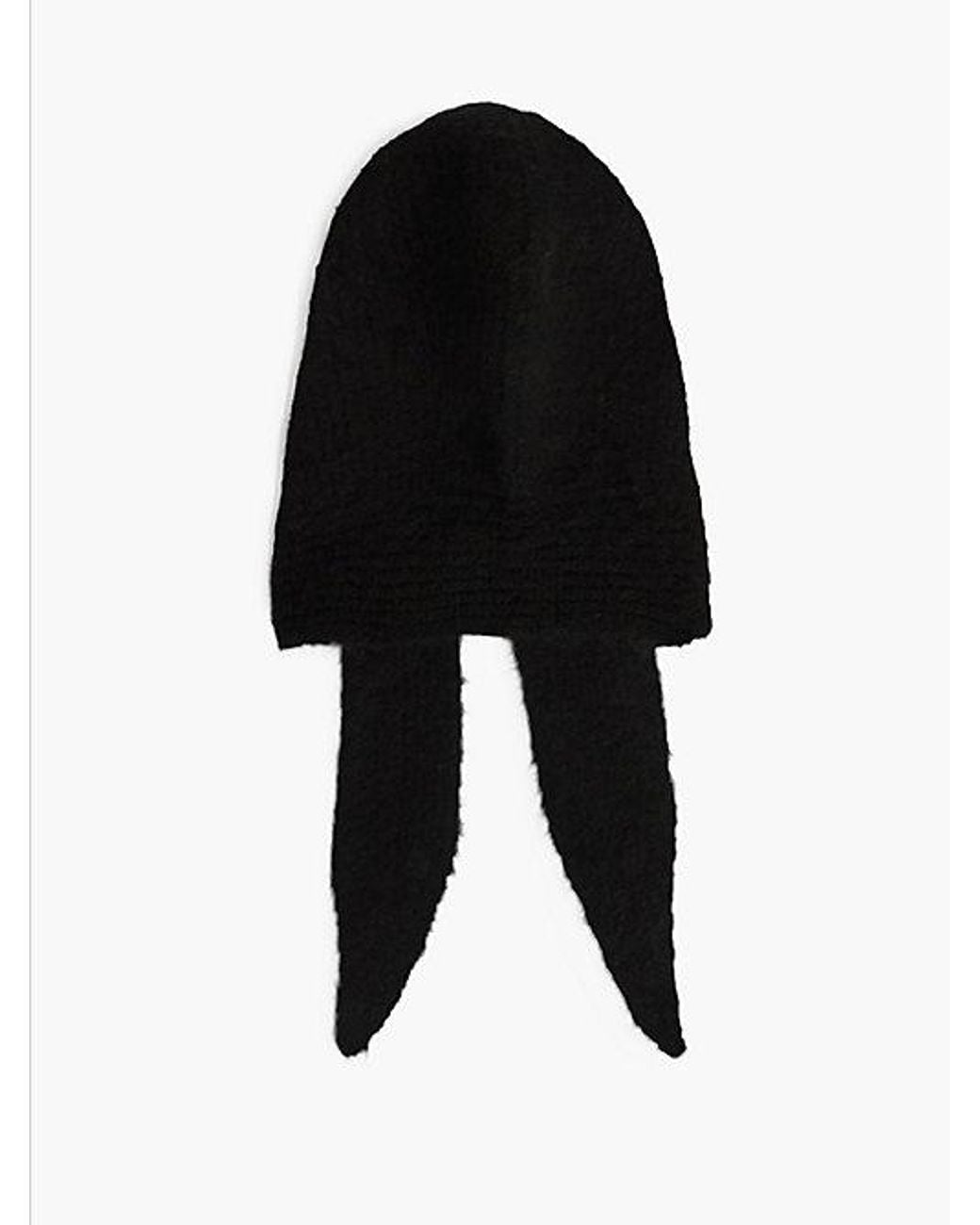 Tommy Hilfiger Black Chic Knitted Hood With Alpaca
