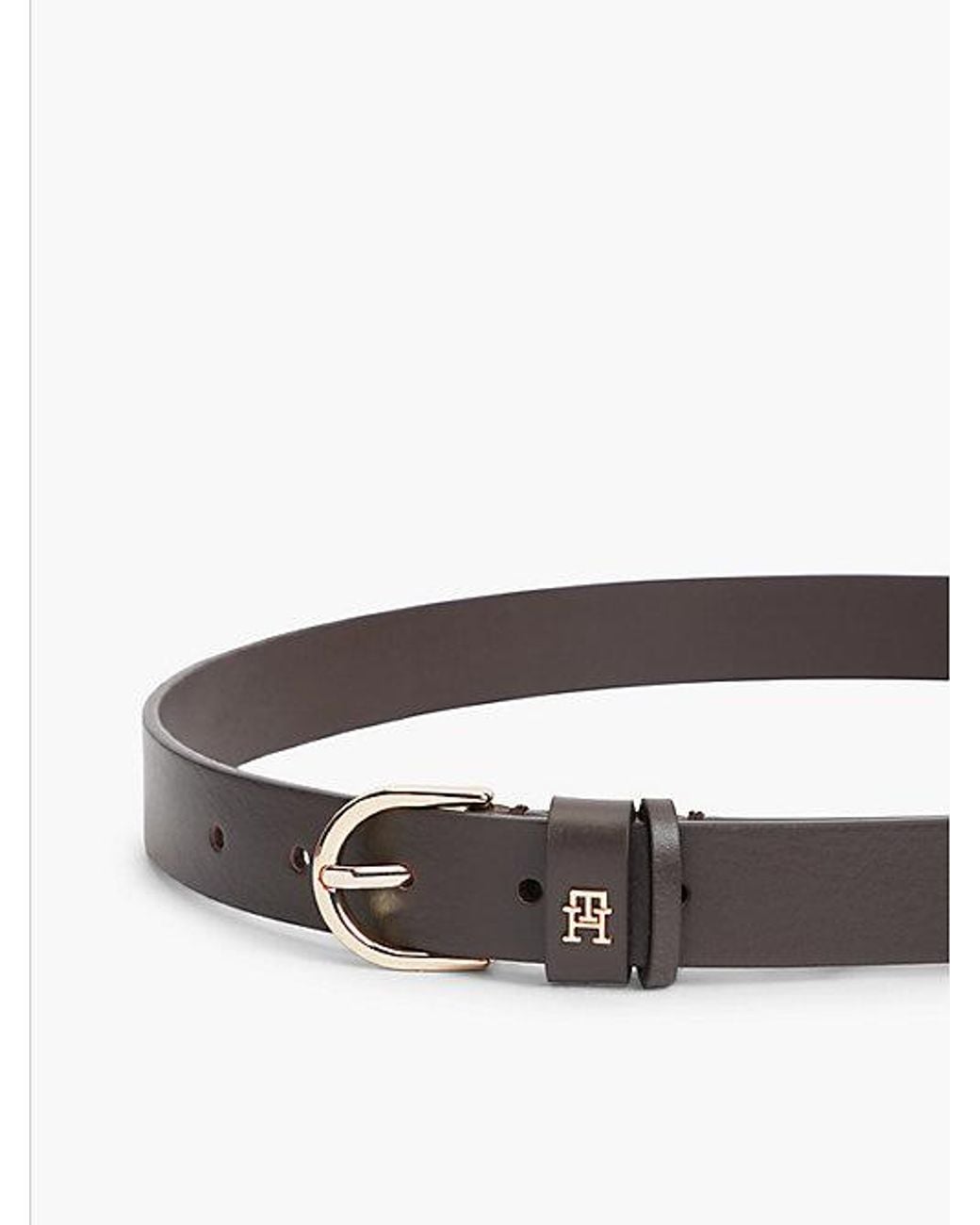 Tommy Hilfiger Brown Th Monogram Leather Belt