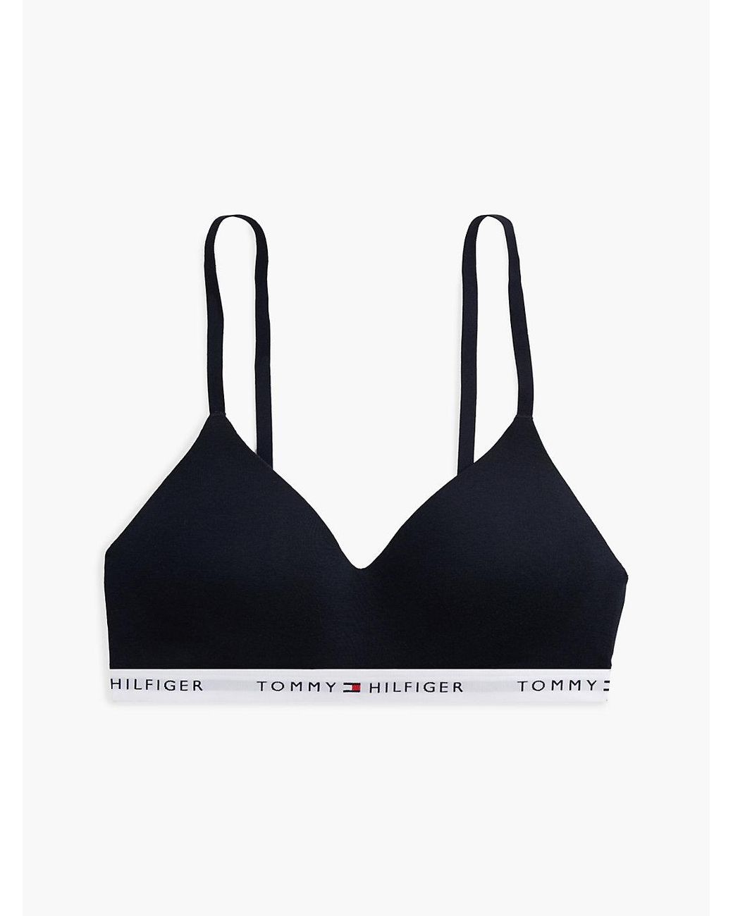 Tommy Hilfiger White Repeat Logo Underband Push-Up Bralette