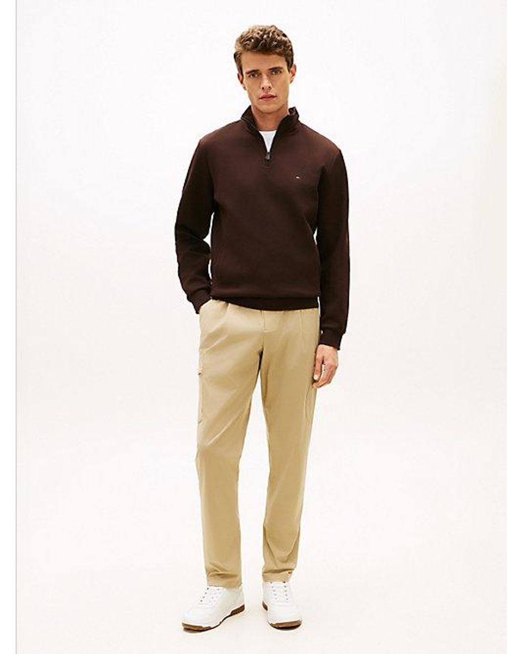 Tommy Hilfiger Black Performance Harlem Packable Tapered Trousers for men