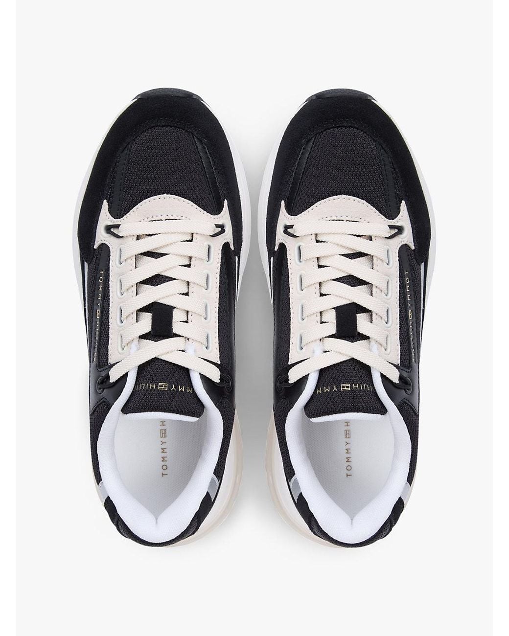 Tommy Hilfiger Blue Suede Chunky Lace-Up Trainers