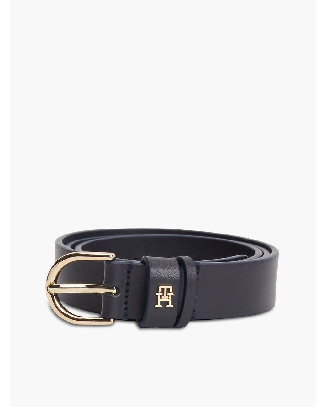 Tommy Hilfiger Blue Th Monogram Leather Belt