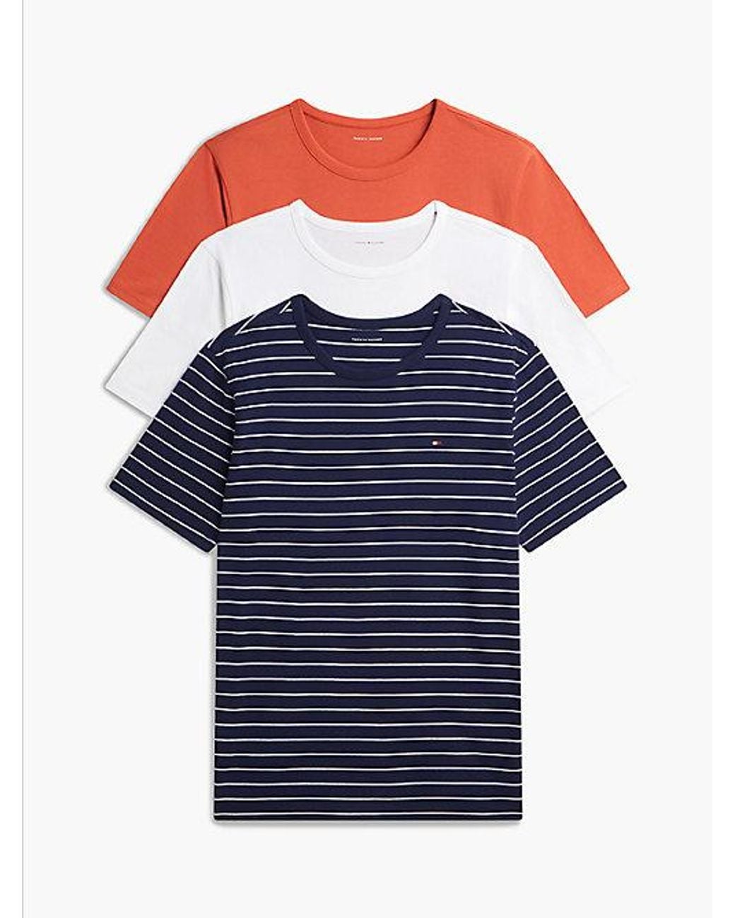 Tommy Hilfiger Blue 3 Pack Signature Jersey Lounge T-Shirts for men
