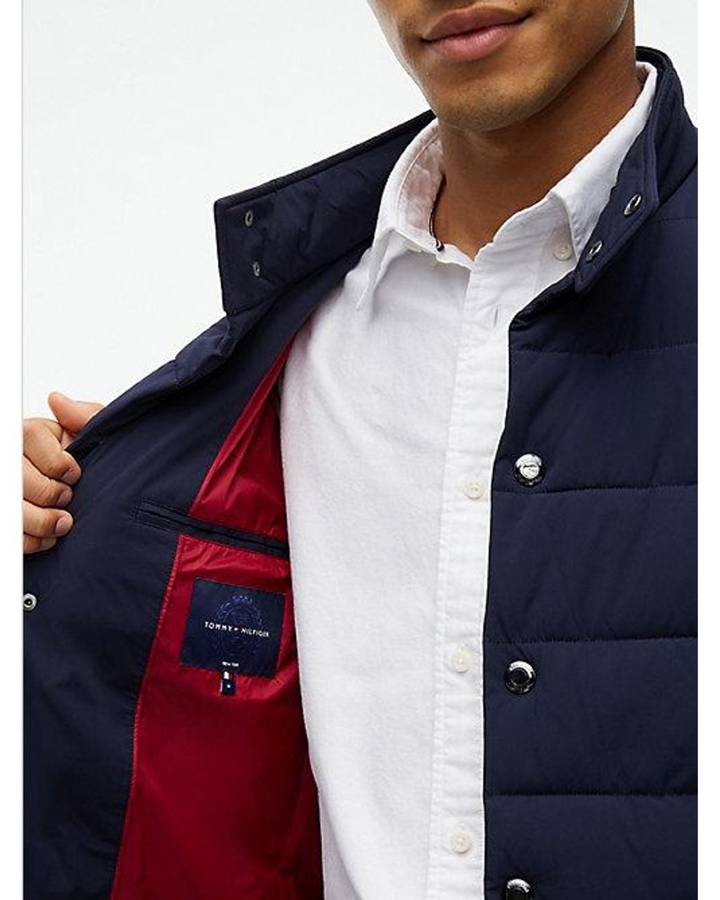 Tommy Hilfiger Blue New York Label Performance Packable Padded Jacket for men