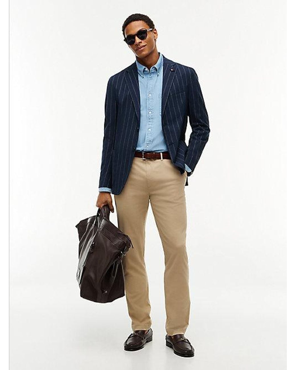 Tommy Hilfiger Natural 1985 Denton Straight Chinos for men