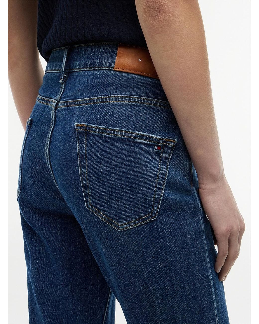 Tommy Hilfiger Blue Mid Rise Bootcut Jeans