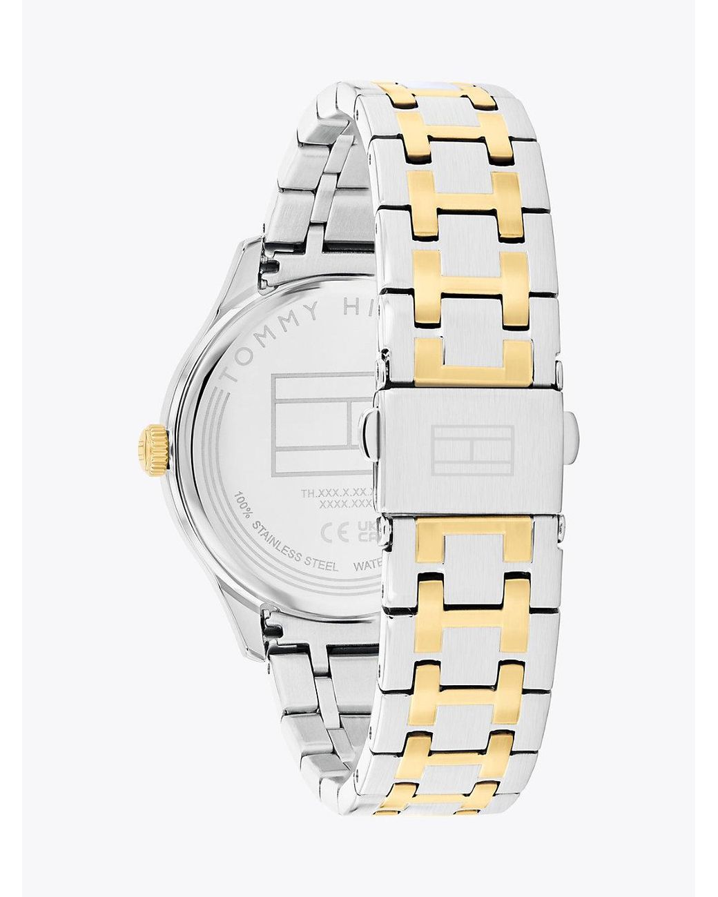 Tommy Hilfiger Metallic Two-tone Gold-plated Bracelet Watch