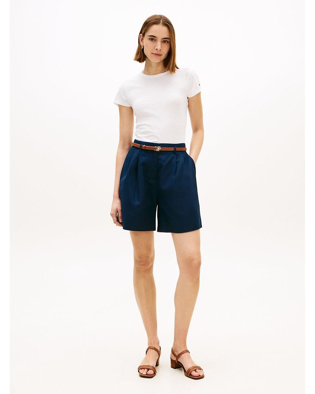 Tommy Hilfiger White Textured Slim T-Shirt