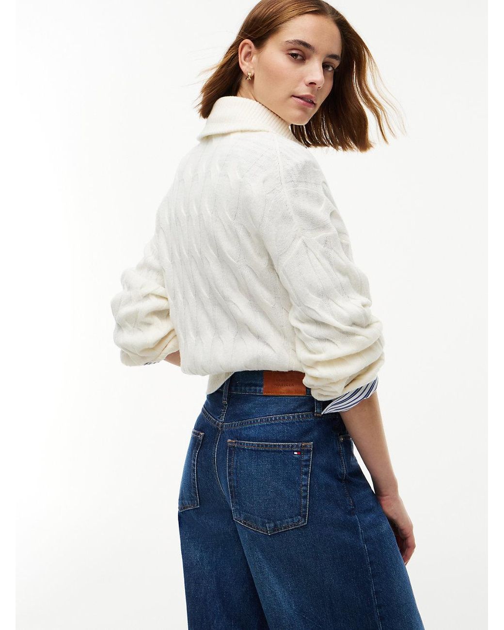 Tommy Hilfiger Blue Indie High Rise '70S Wide Jeans