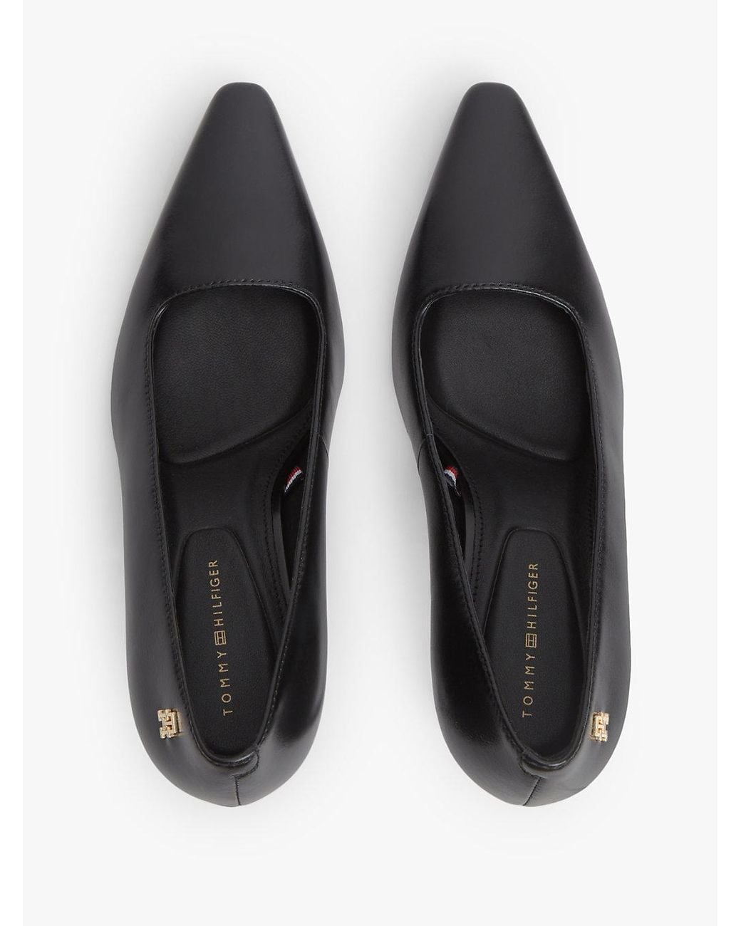 Tommy Hilfiger White Th Monogram Leather High Heels