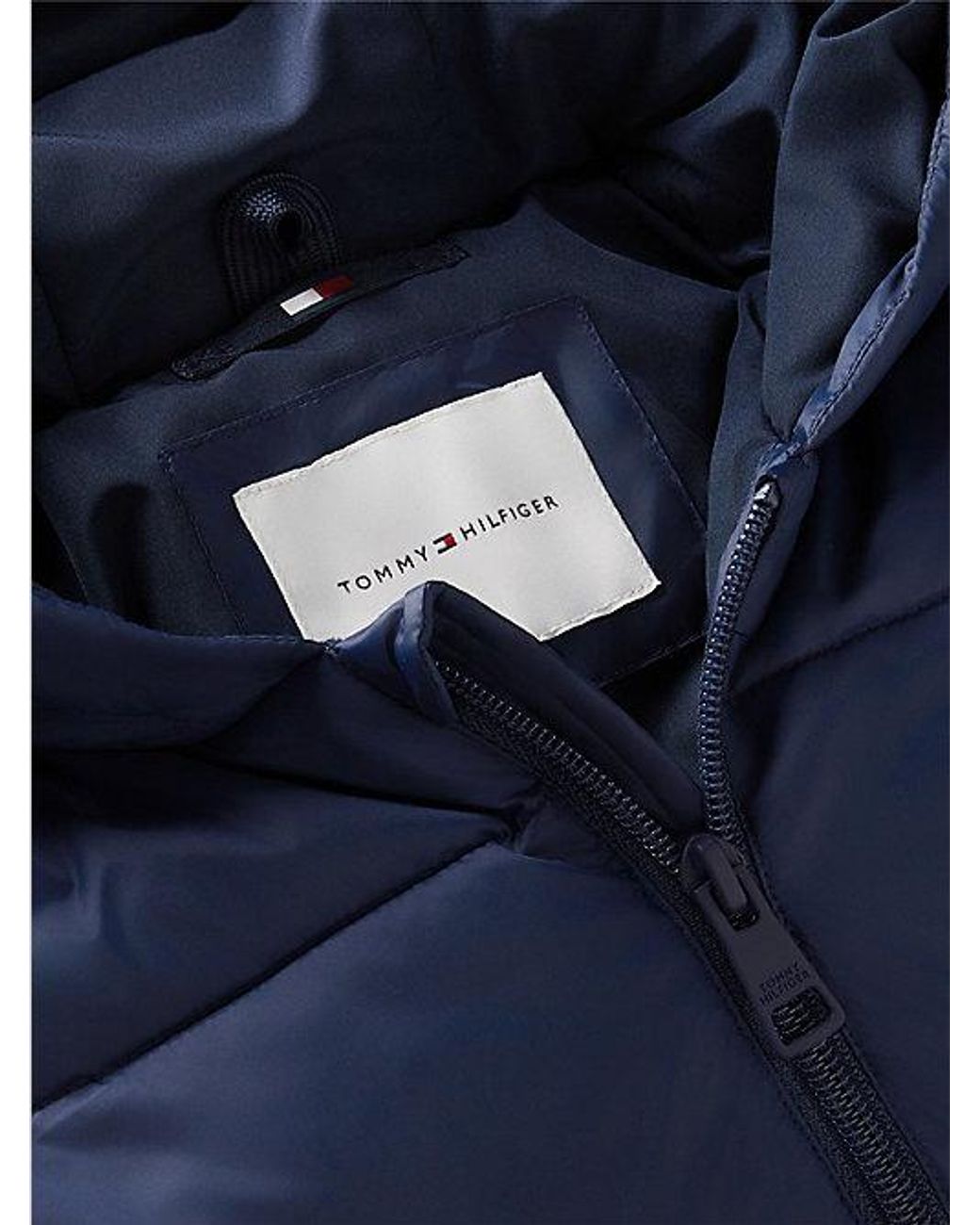 Tommy Hilfiger Blue Zip Thru Snowsuit With Mittens And Booties