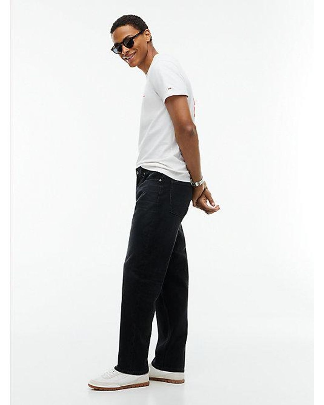 Tommy Hilfiger Black Tommy Jeans Sonny Tapered Jeans for men
