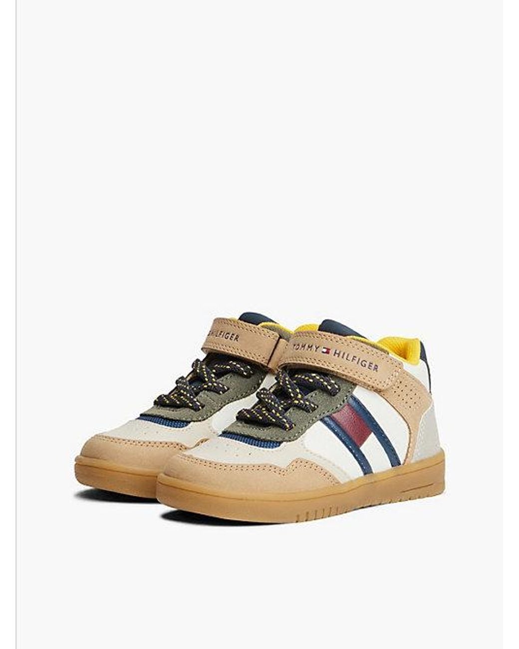 Tommy Hilfiger Multicolor Colour Pop Logo Strap High Top Trainers