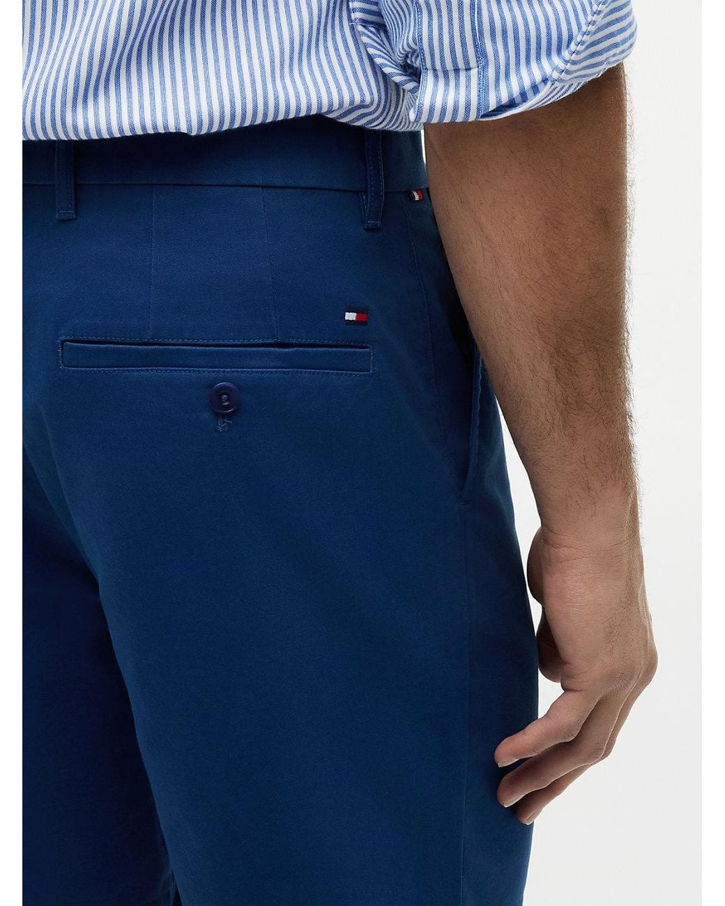 Tommy Hilfiger Blue Dover Twill Regular Fit Chino Shorts for men