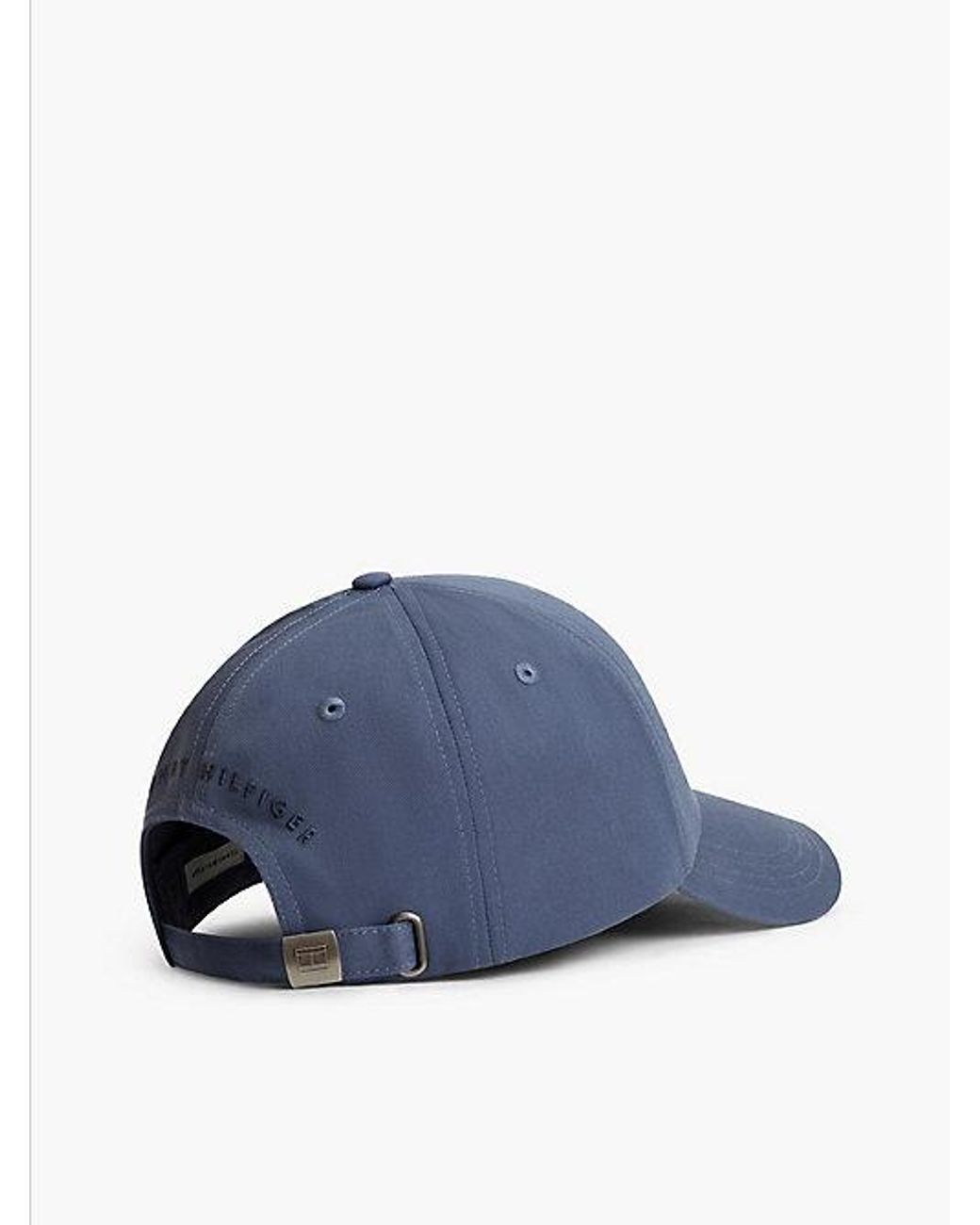 Tommy Hilfiger Blue Hilfiger Flag Embroidery Six Panel Baseball Cap for men