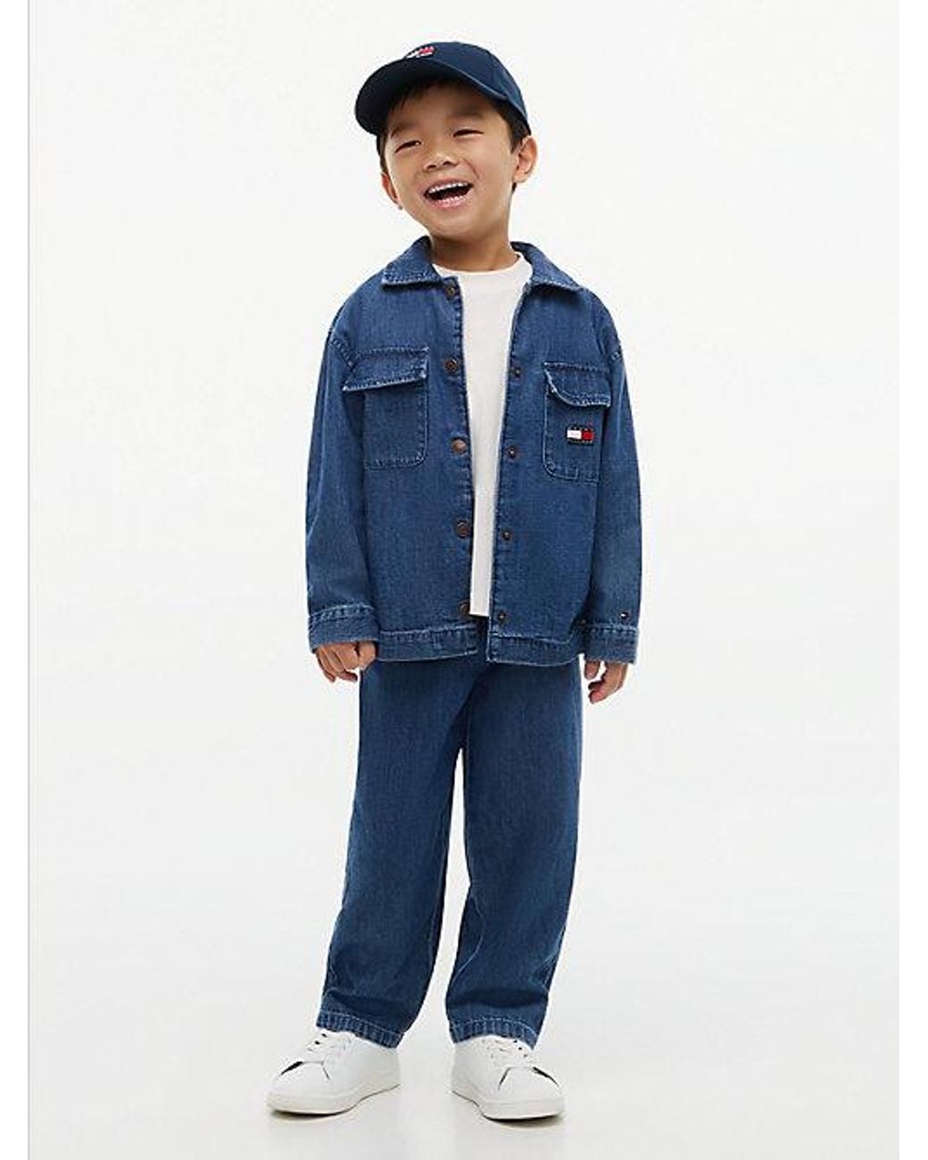 Tommy Hilfiger Blue Loose Denim Drawstring Trousers