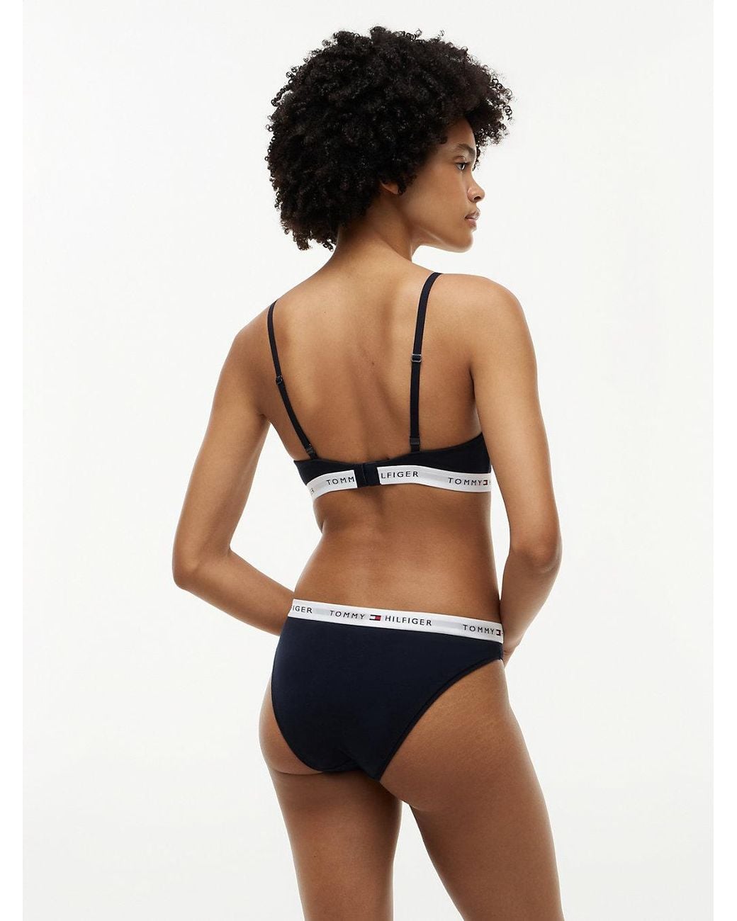 Tommy Hilfiger White Repeat Logo Underband Push-Up Bralette