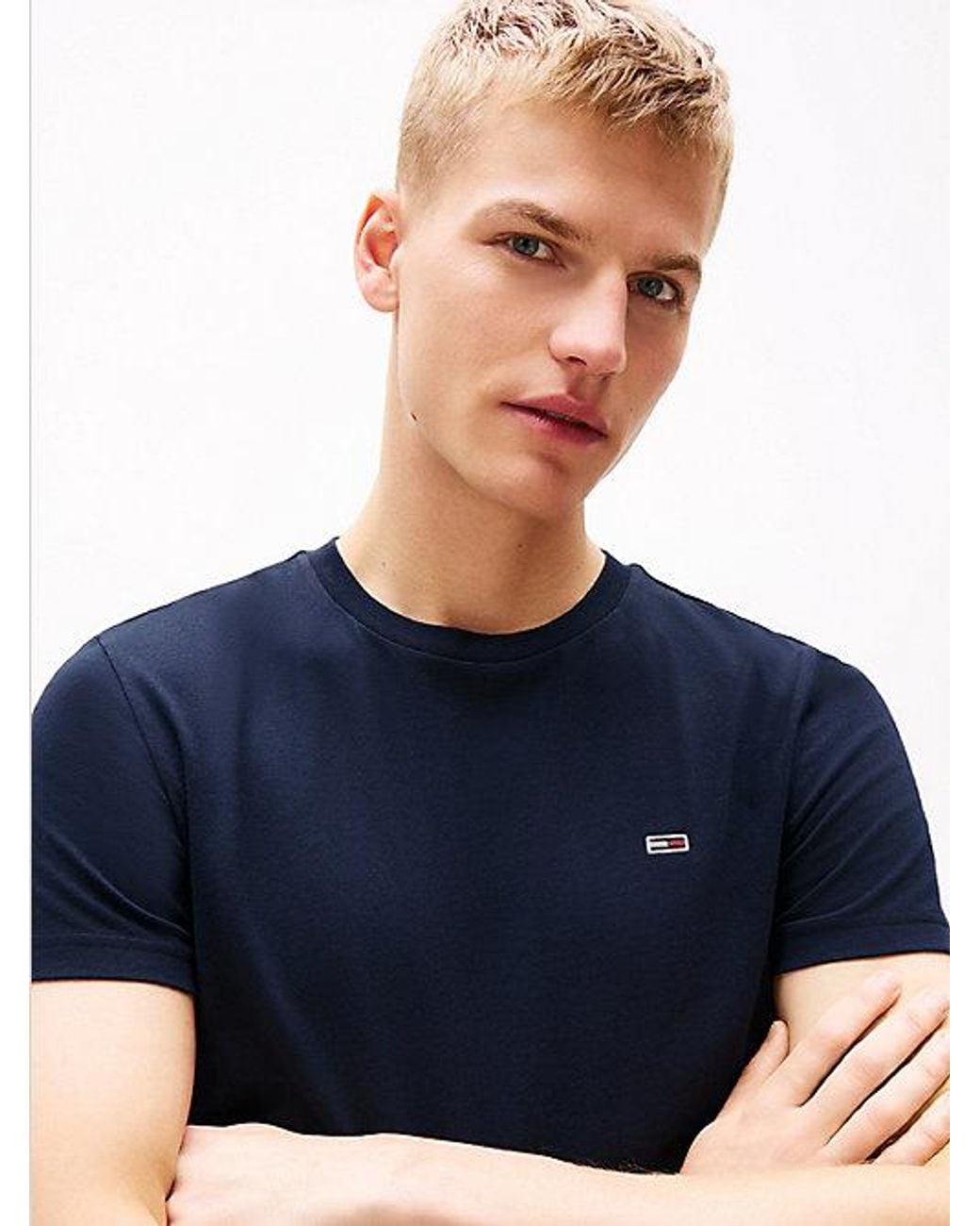 Tommy Hilfiger Blue 2-Pack Tommy Flag Extra Slim T-Shirts for men