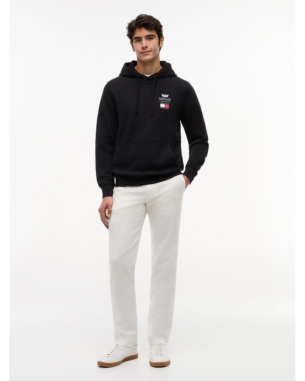 Tommy Hilfiger Black Th X Cadillac Formula 1 Team Logo Hoody for men