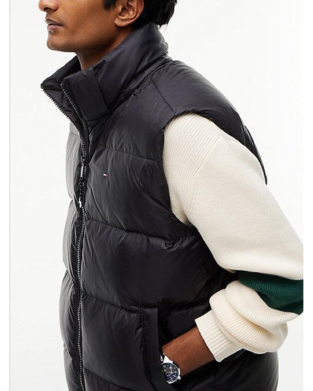 Tommy Hilfiger Multicolor Tommy Jeans Relaxed Down Hooded Gilet for men