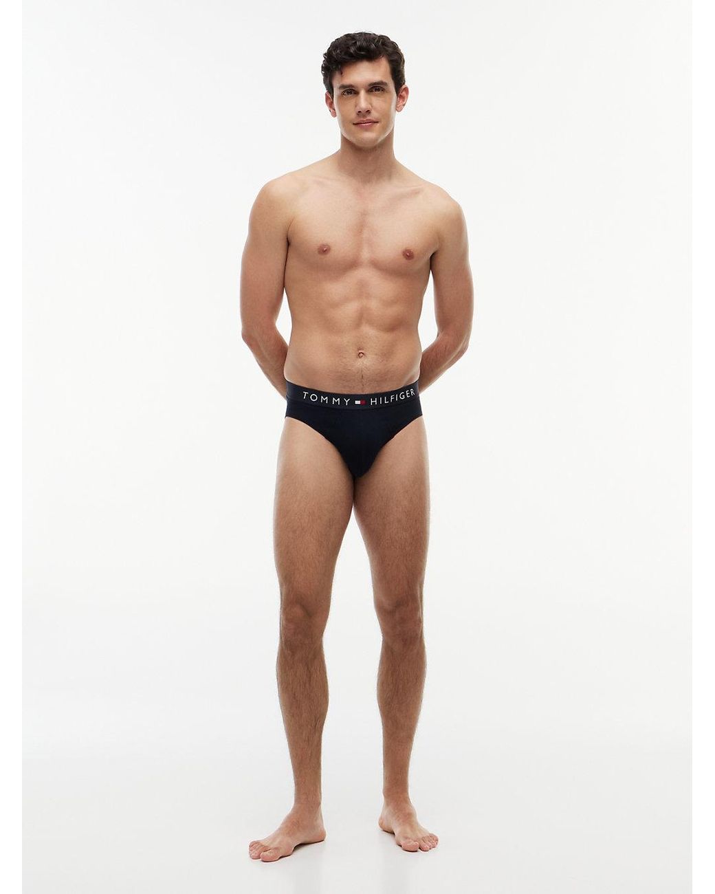 Tommy Hilfiger Blue 3-Pack Th Original Logo Waistband Briefs for men