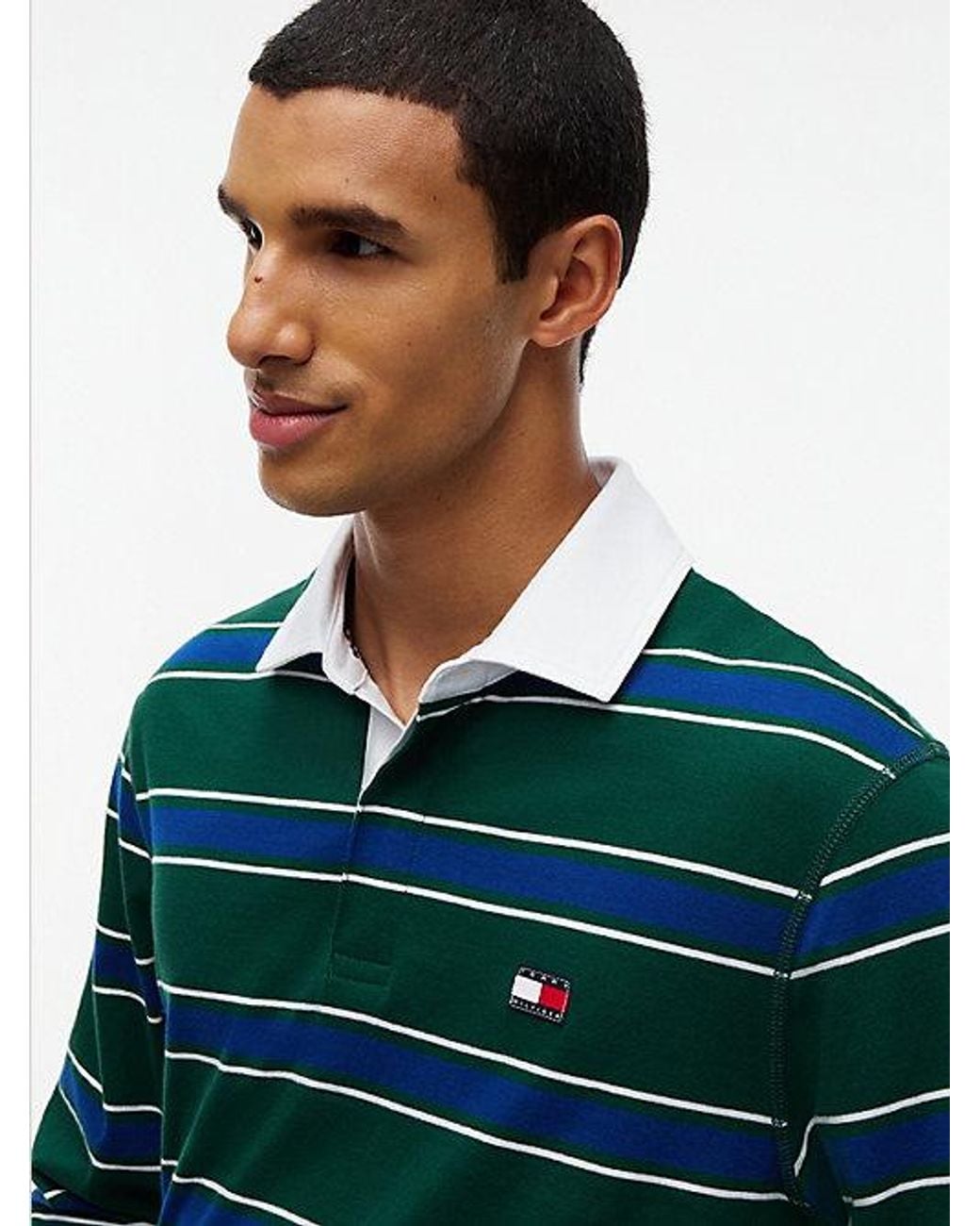 Tommy Hilfiger Blue Heritage Rugby Shirt Pyjama Set for men