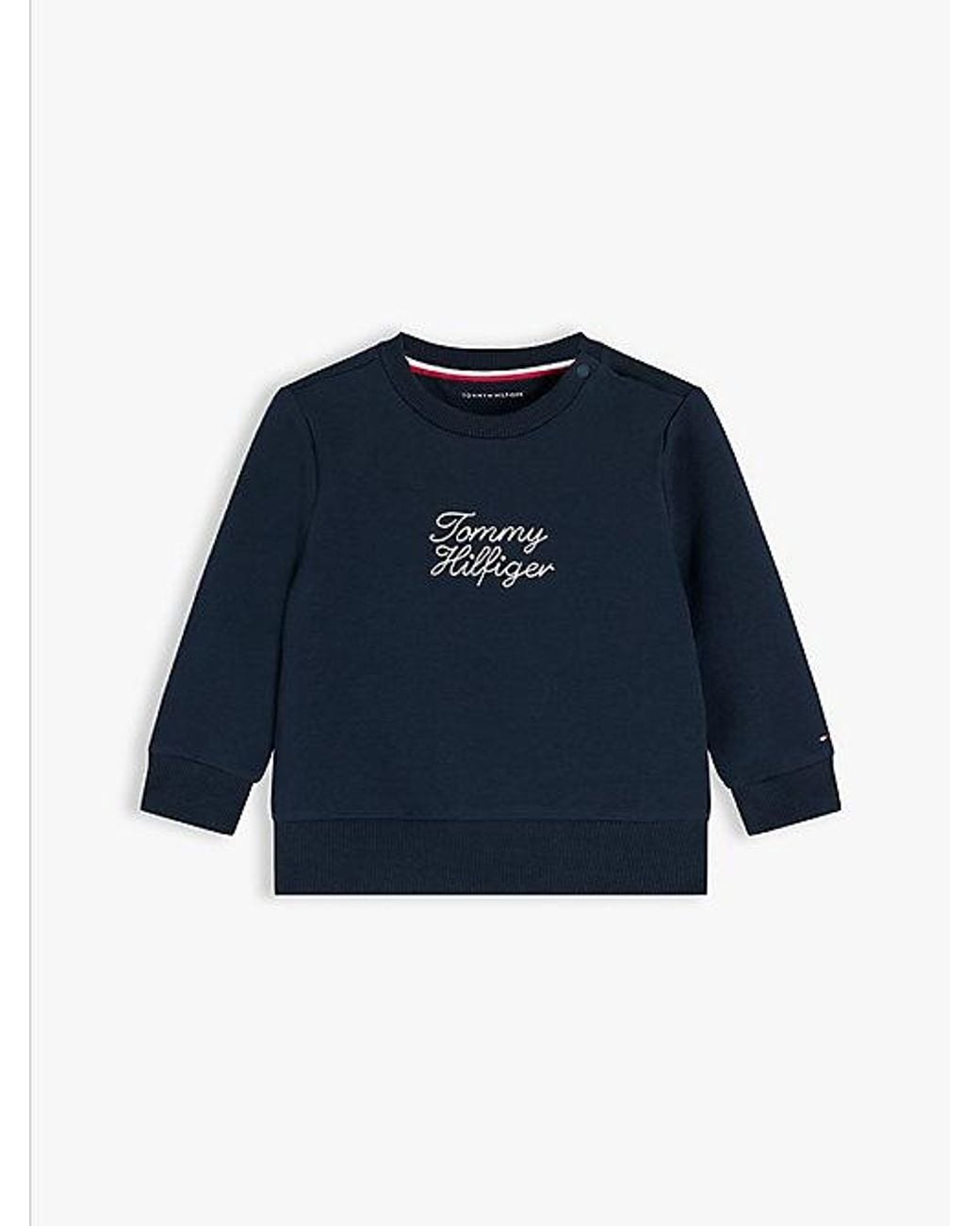Tommy Hilfiger Blue Rope Logo Sweatshirt And Joggers Sets