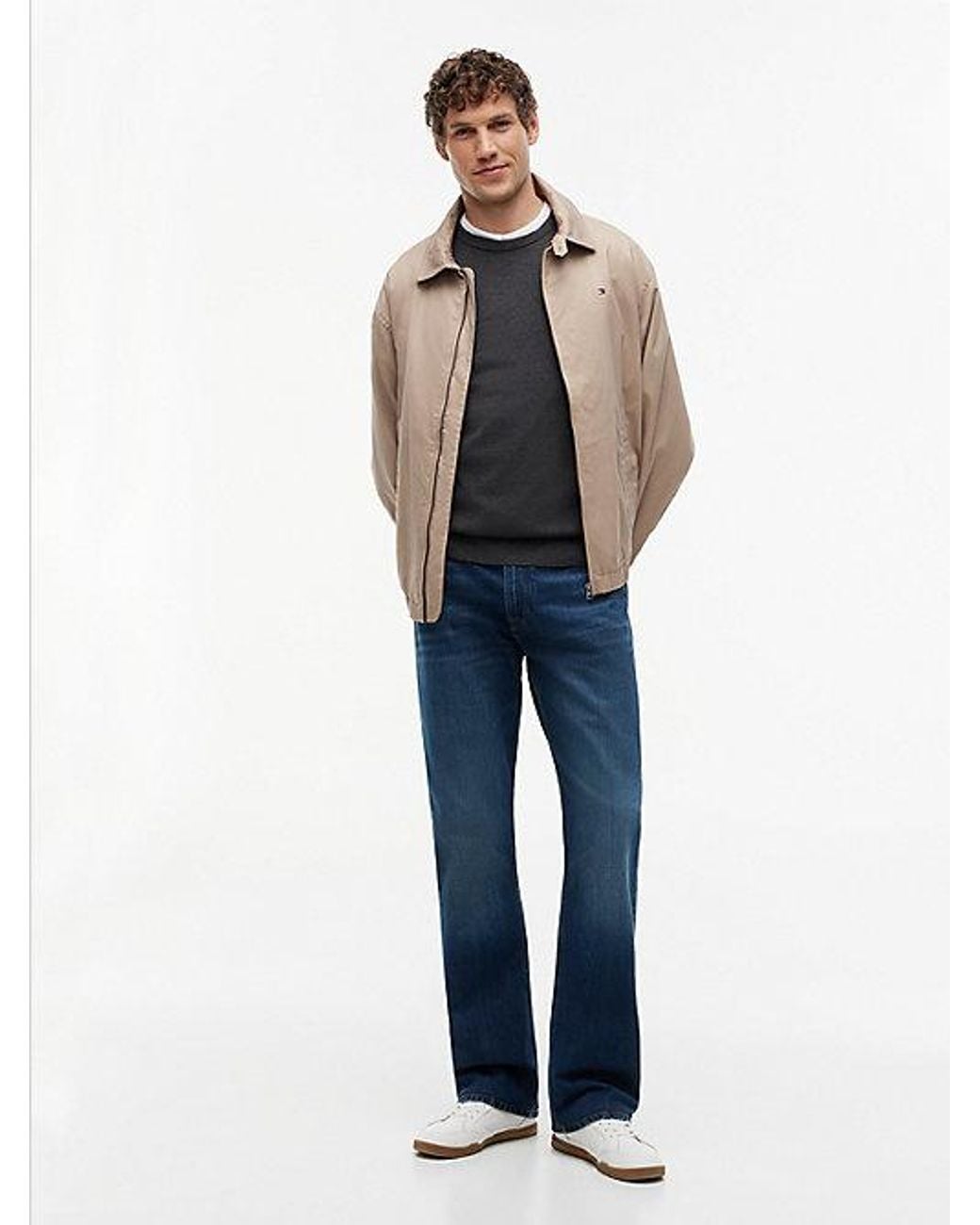 Tommy Hilfiger Blue Flag Embroidery Crew Neck Jumper for men