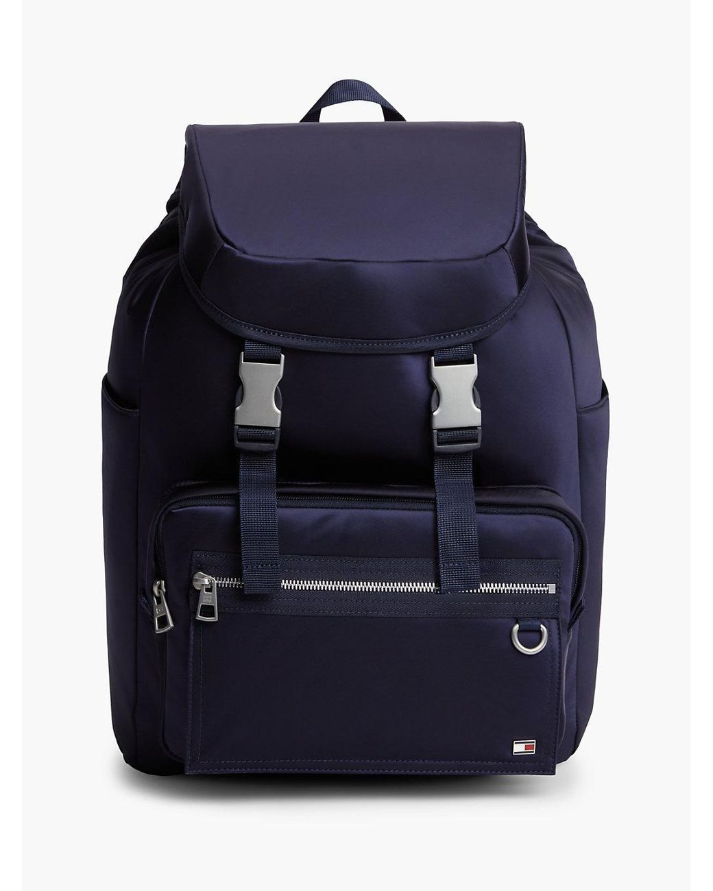 Tommy Hilfiger Blue Toggle Drawstring Travel Backpack for men