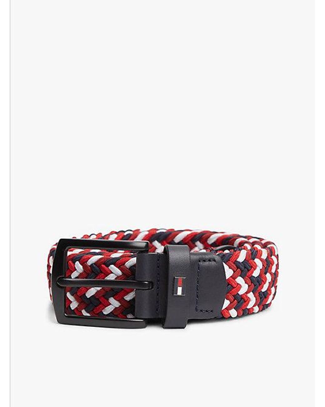 Tommy Hilfiger Denton Gevlochten Elastische Riem in het White voor heren