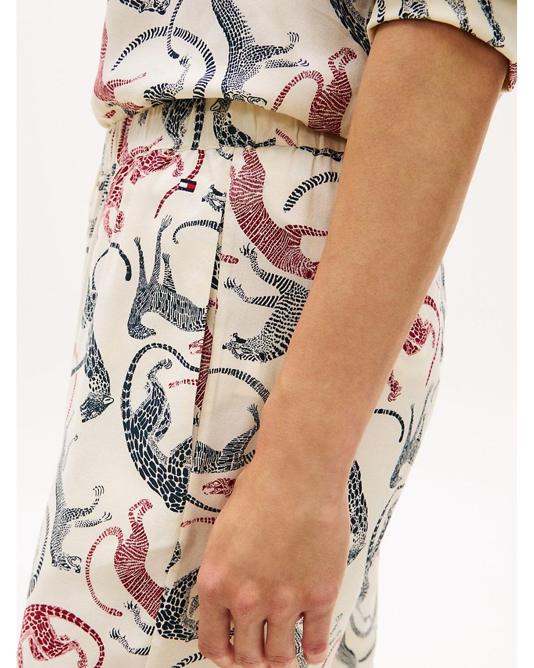 Tommy Hilfiger White Essential Relaxed Drawstring Pyjama Bottoms