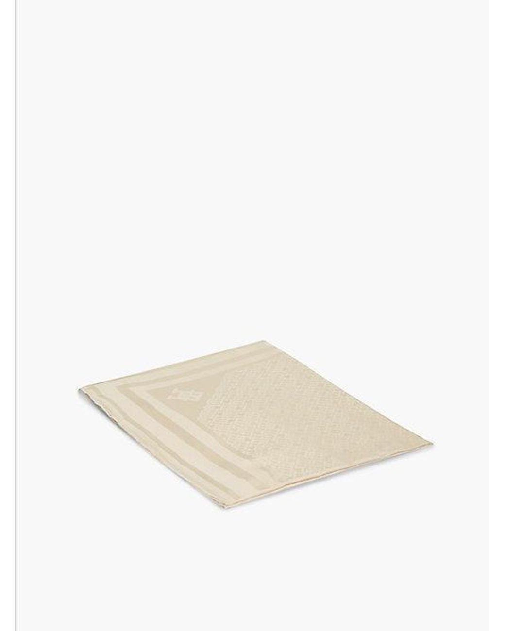 Tommy Hilfiger White Tonal Th Monogram Scarf