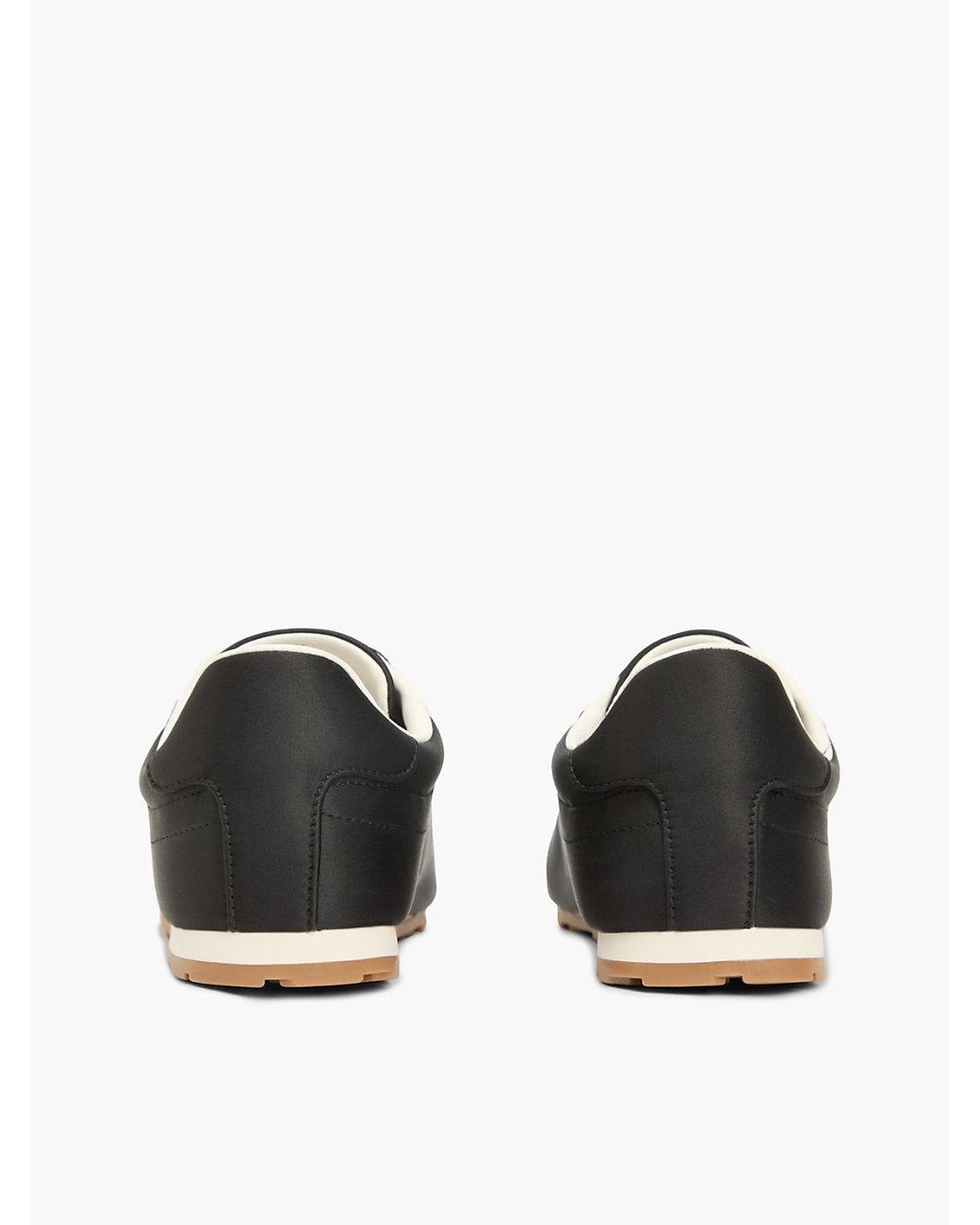 Tommy Hilfiger Black Th Monogram Satin Trainers