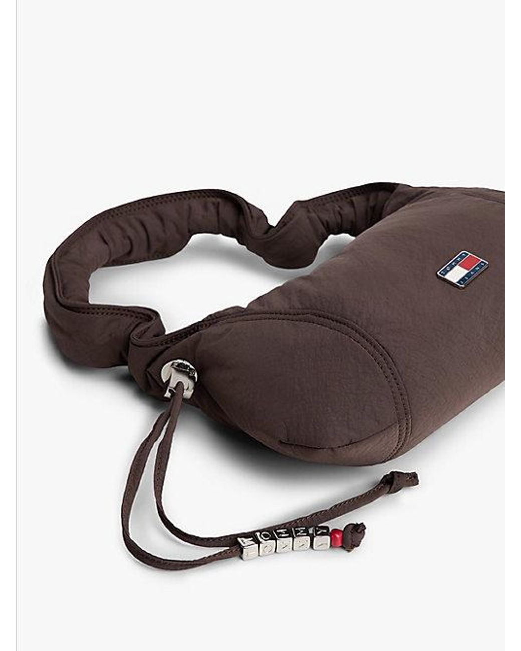 Tommy Hilfiger Brown Casual Crinkle Texture Shoulder Bag