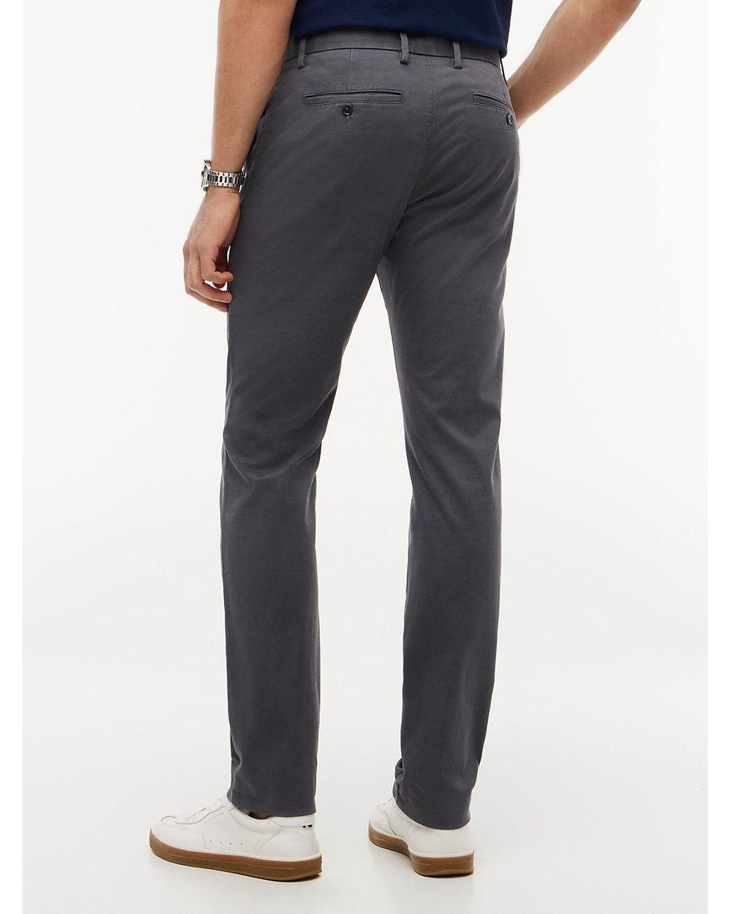 Tommy Hilfiger Blue Bleecker Slim Fit Chinos for men