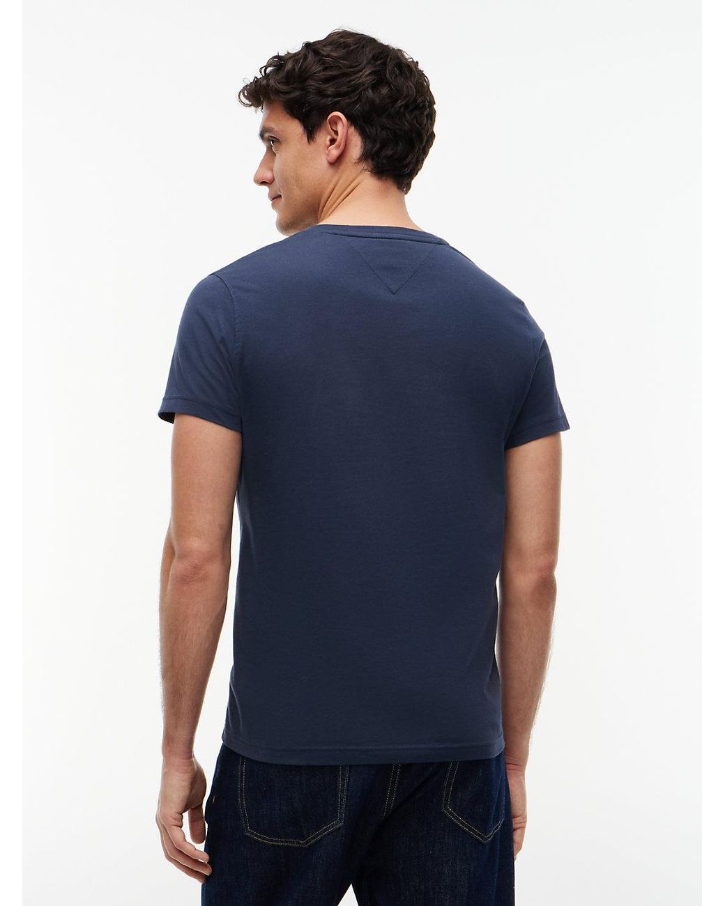 Tommy Hilfiger Blue V-neck T-shirt for men