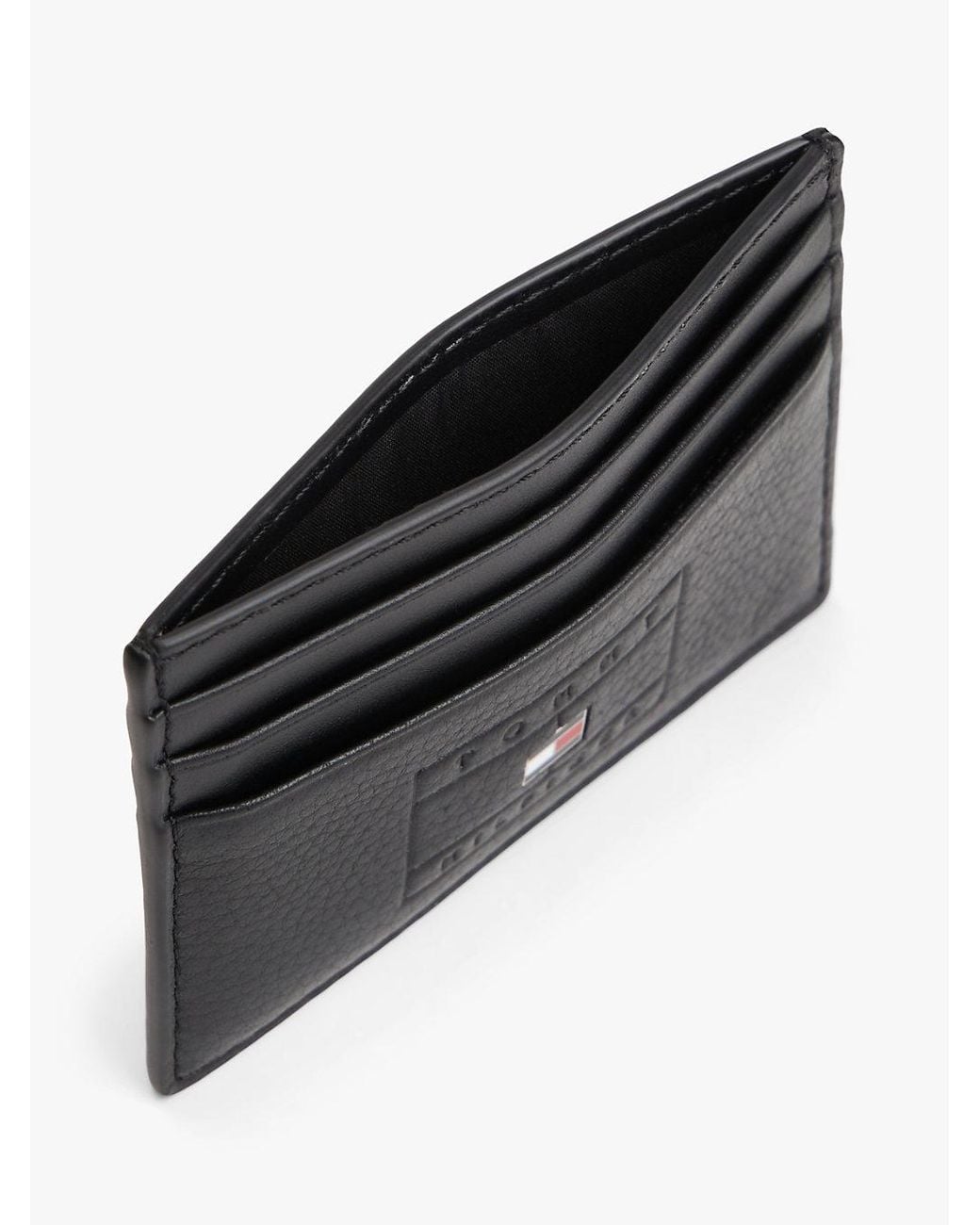 Tommy Hilfiger Black Casual Leather Credit Card Holder for men