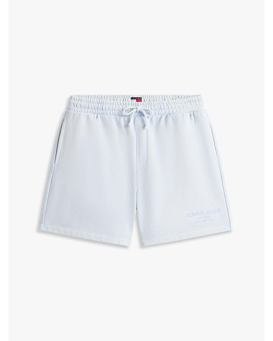 Tommy Hilfiger Blue Classic Tonal Logo Embroidery Sweat Shorts for men